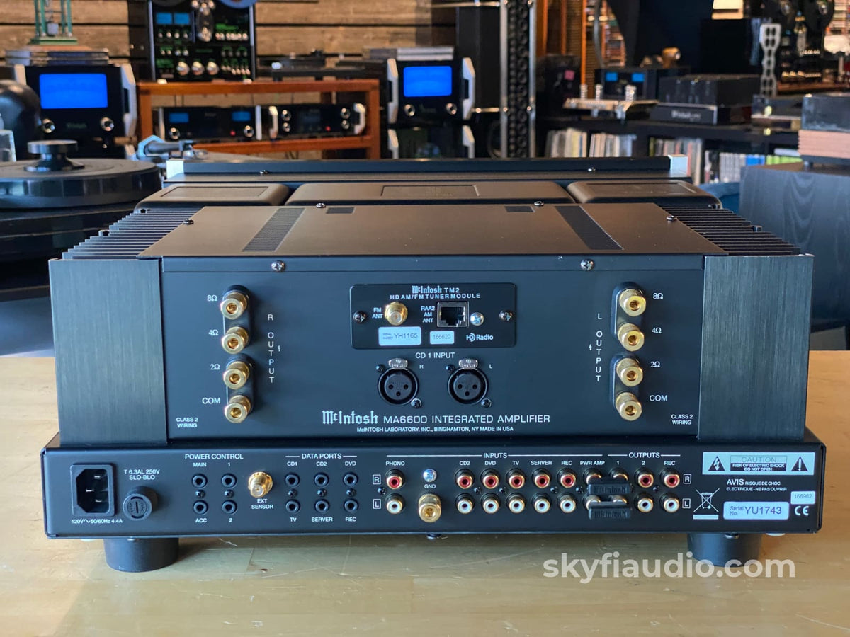 Mcintosh Ma6600 Receiver With Tm2 Hd Am/Fm Tuner Module Integrated Amplifier