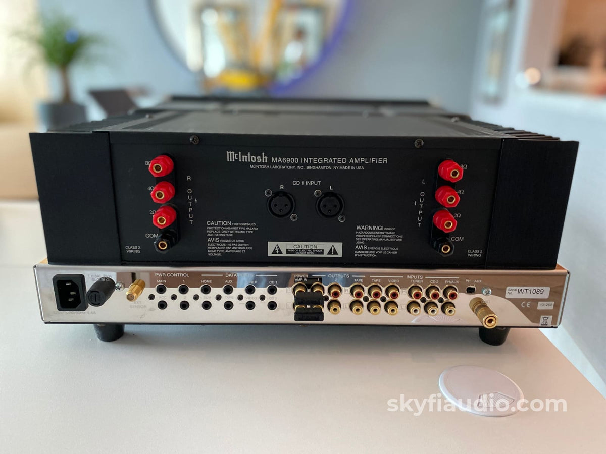Mcintosh Ma6900 Integrated Amplifier - All Analog With Built-In Phono And Eq Serviced Integrated
