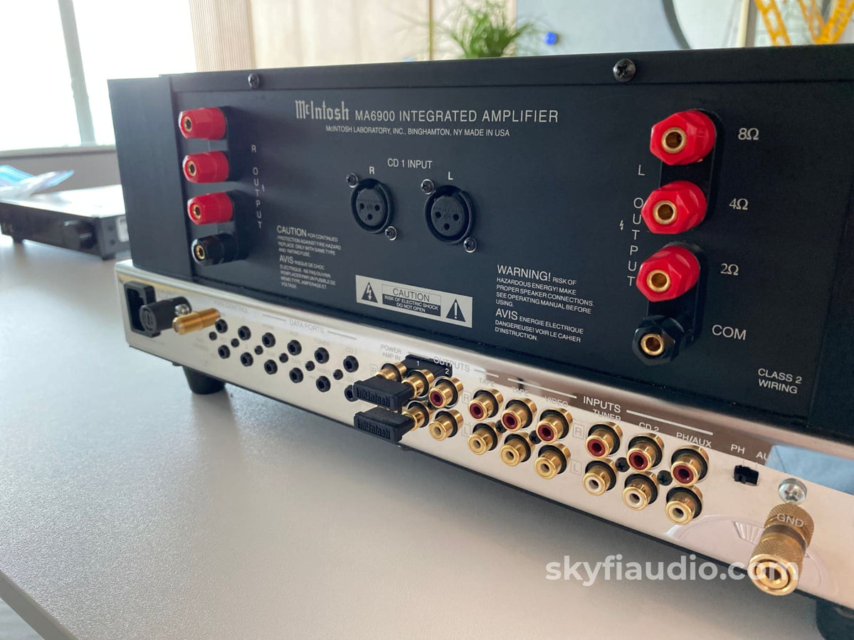 Mcintosh Ma6900 Integrated Amplifier - All Analog With Built-In Phono And Eq Serviced Integrated