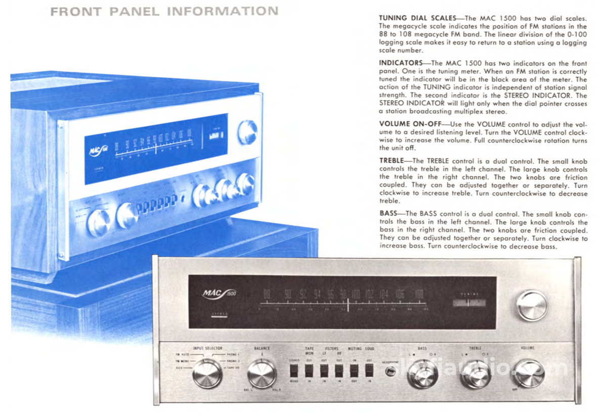 Mcintosh Mac1500 Receiver - The Best Tube Ever! Skyfi Restored Integrated Amplifier