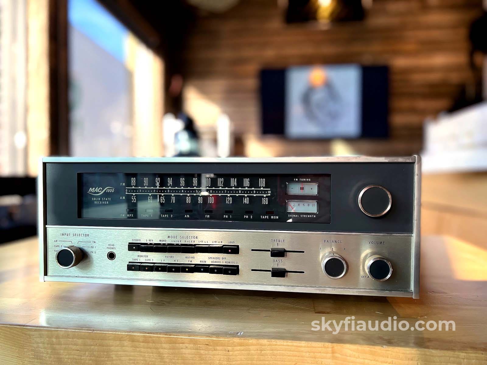 Mcintosh Mac1900 The Original High-End Stereo Receiver - Rare Survivor Condition Integrated