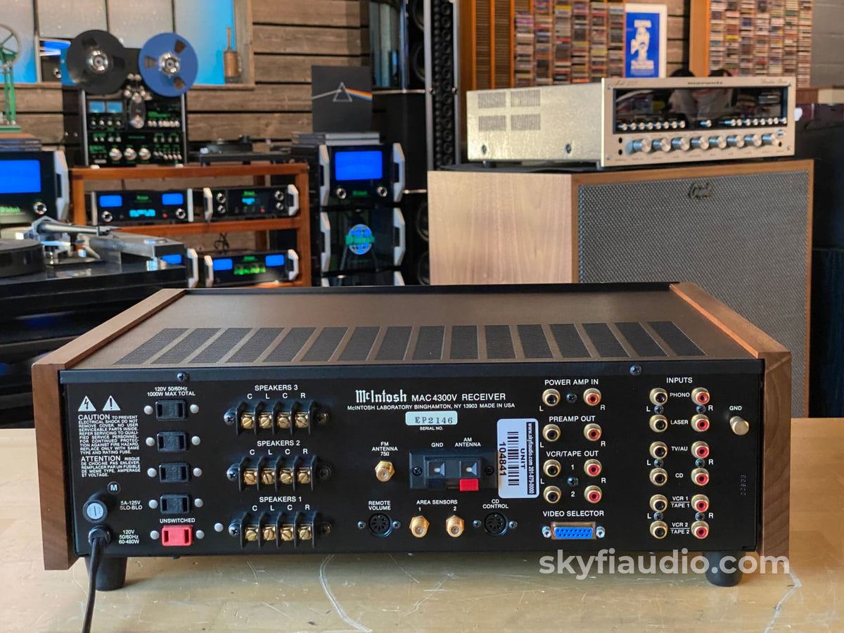 Mcintosh Mac4300V Am/Fm Receiver - Single Owner Survivor Serviced Integrated Amplifier
