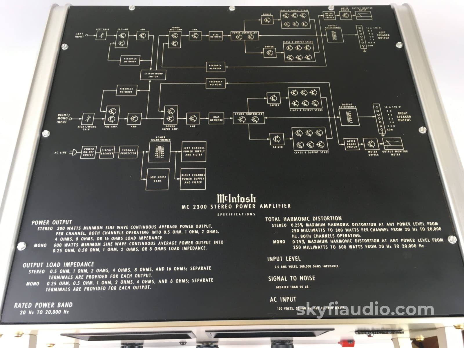 Mcintosh Mc-2300 Solid State Amplifier A Piece Of Audio History