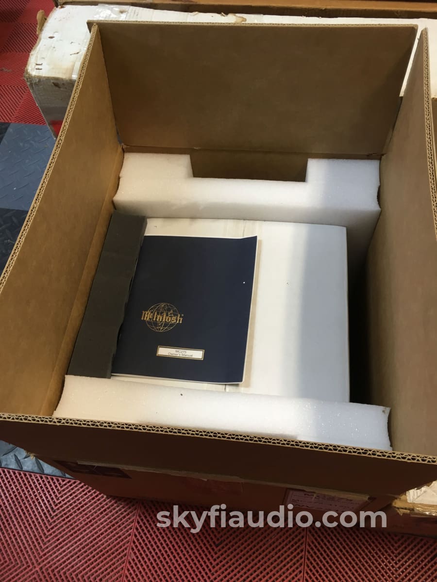 Mcintosh Mc-275 Mk-V Tube Amplifier Mint And Complete