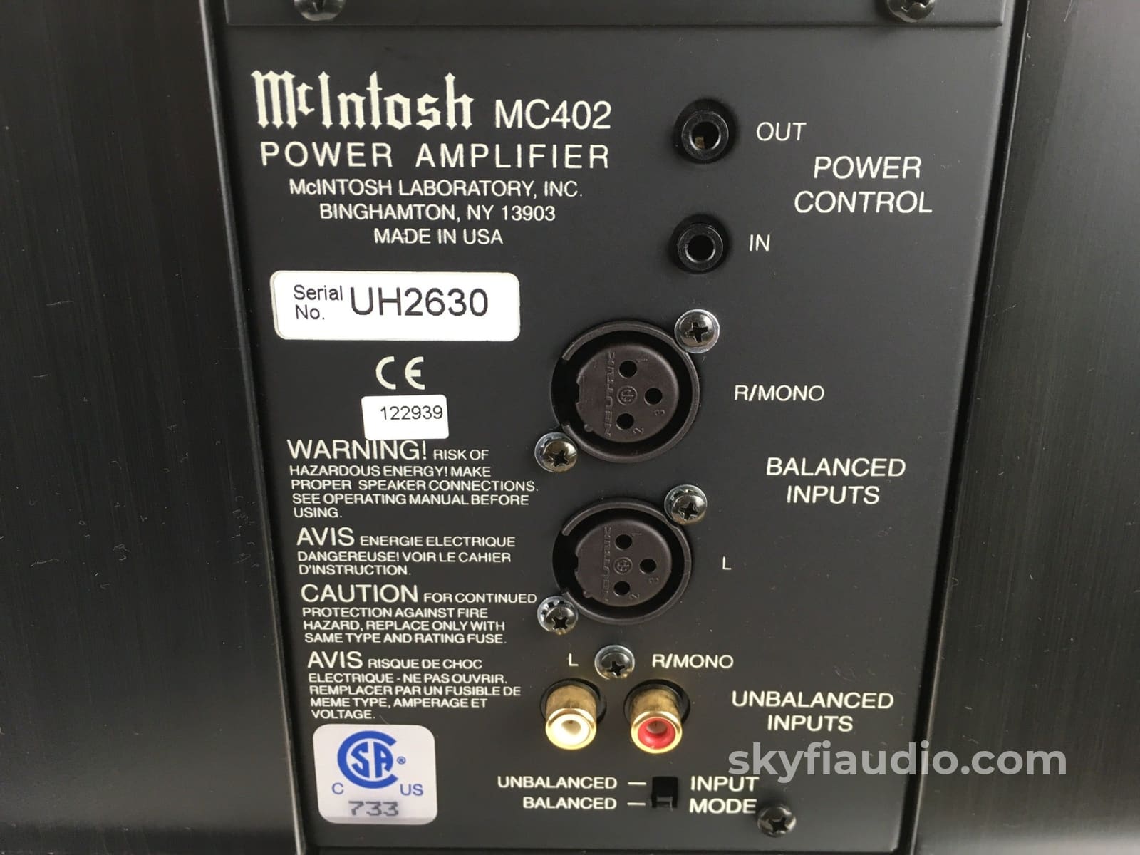Mcintosh Mc-402 Solid State Amplifier