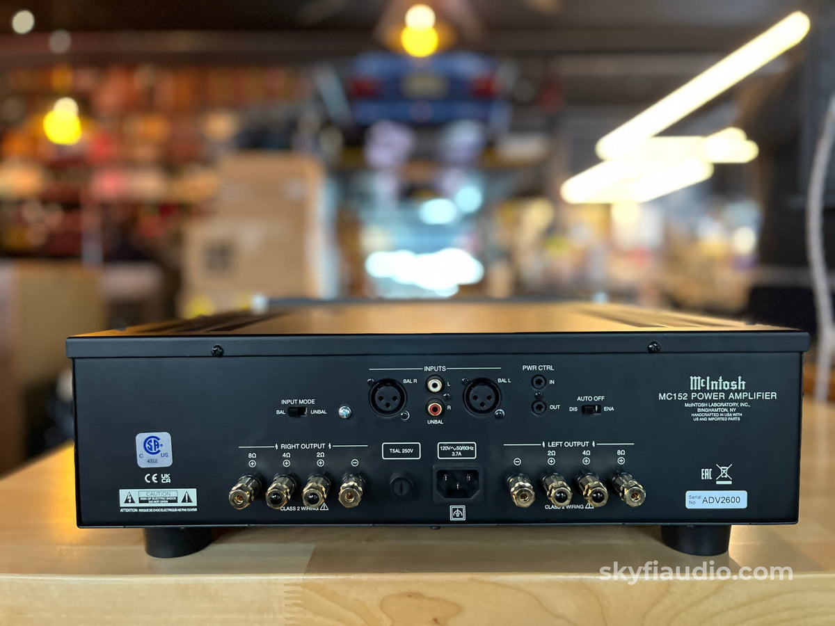 McIntosh MC152 Solid State Amplifier - Pre-Loved - Amplifier