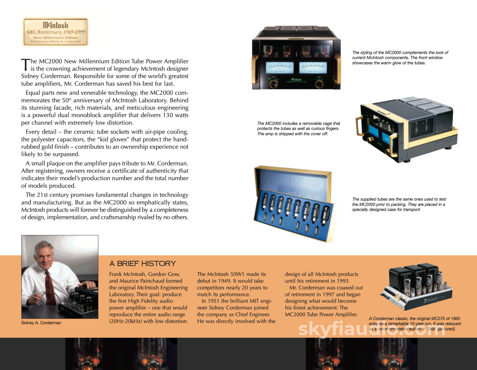 Mcintosh Mc2000 50Th Anniversary Tube Amplifier - Collectors Set