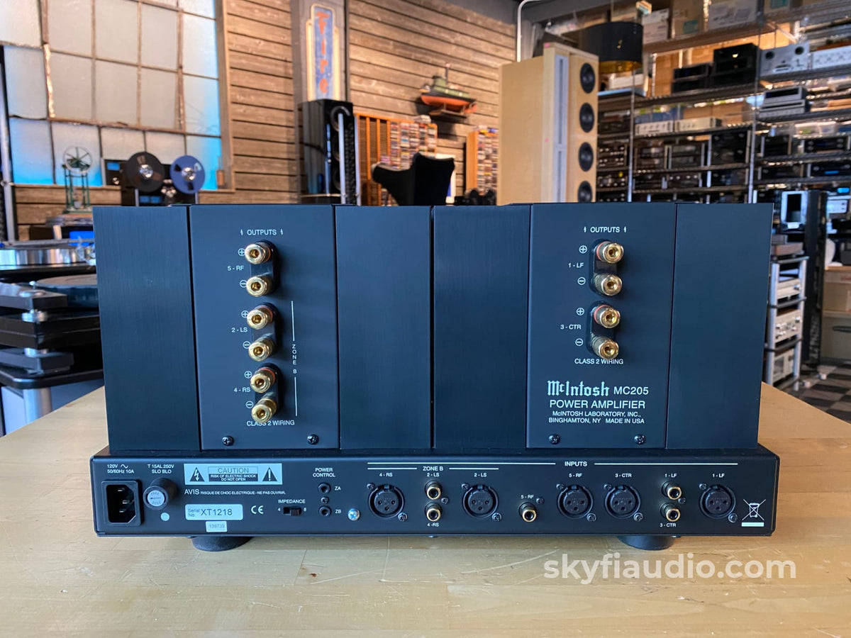 Mcintosh Mc205 5-Channel Home Theater Amplifier Complete Set
