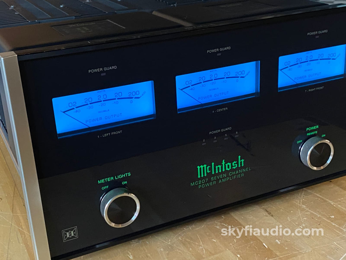 Mcintosh Mc207 Home Theater Amplifier 200W X 7 - New Glass!