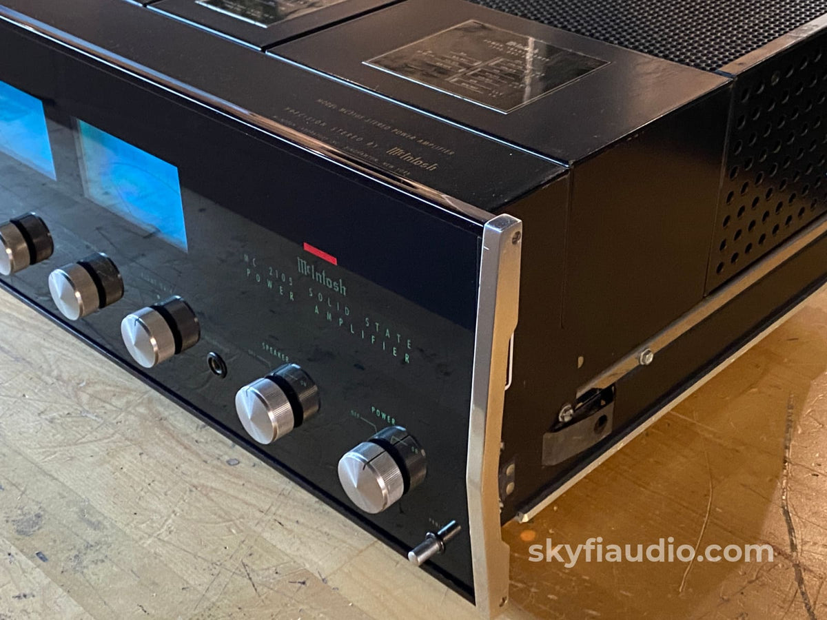 Mcintosh Mc2105 Vintage Amplifier - Serviced With New Glass Amplifier