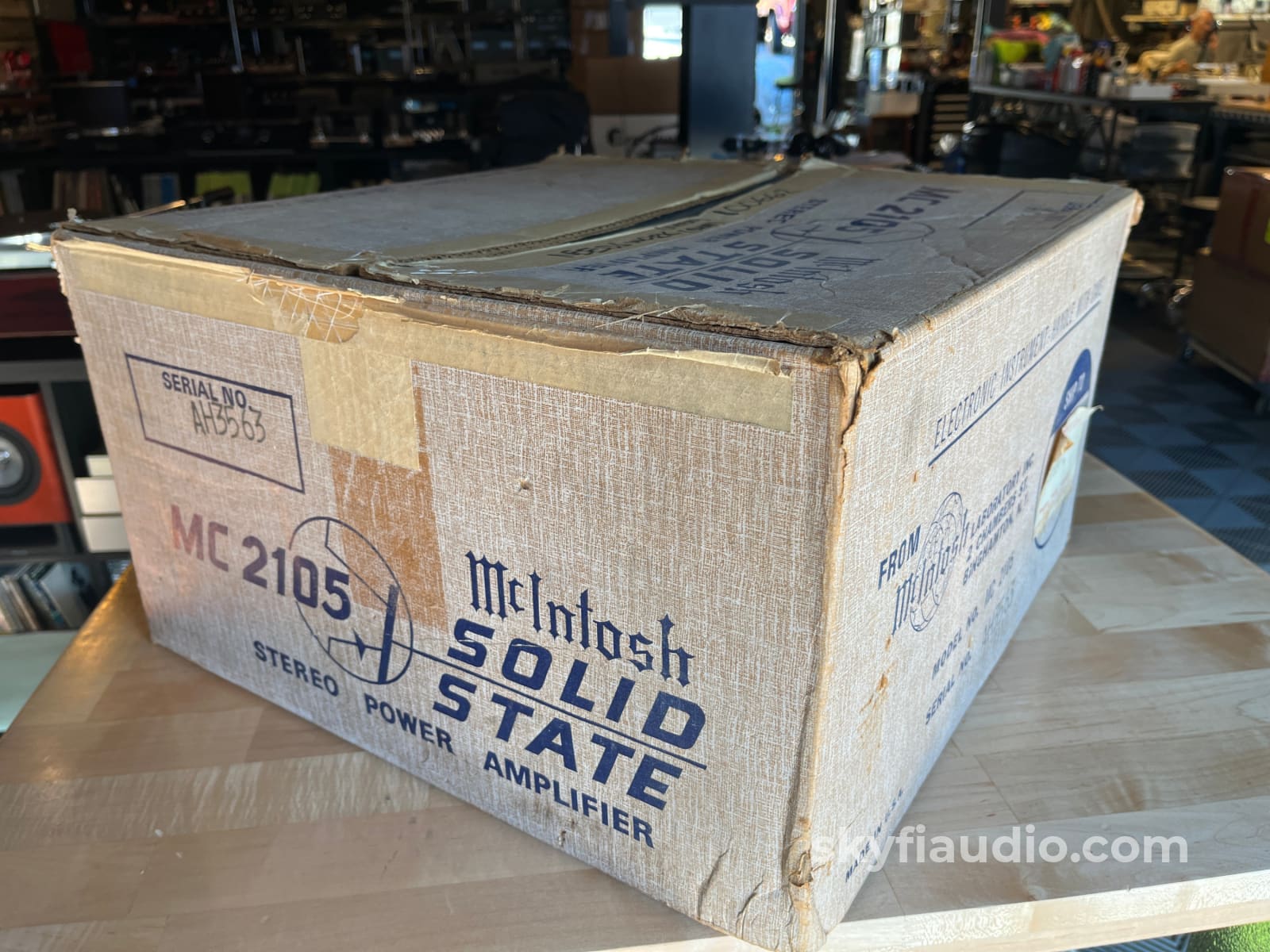 McIntosh MC2105 Vintage Official Factory Shipping Carton - Great Condi
