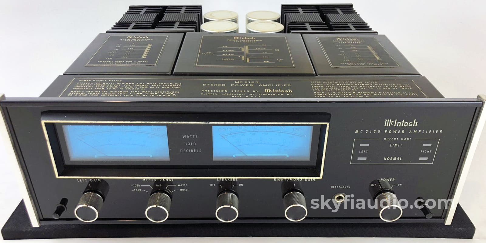 Mcintosh Mc2125 Vintage Solid State Stereo Amplifier