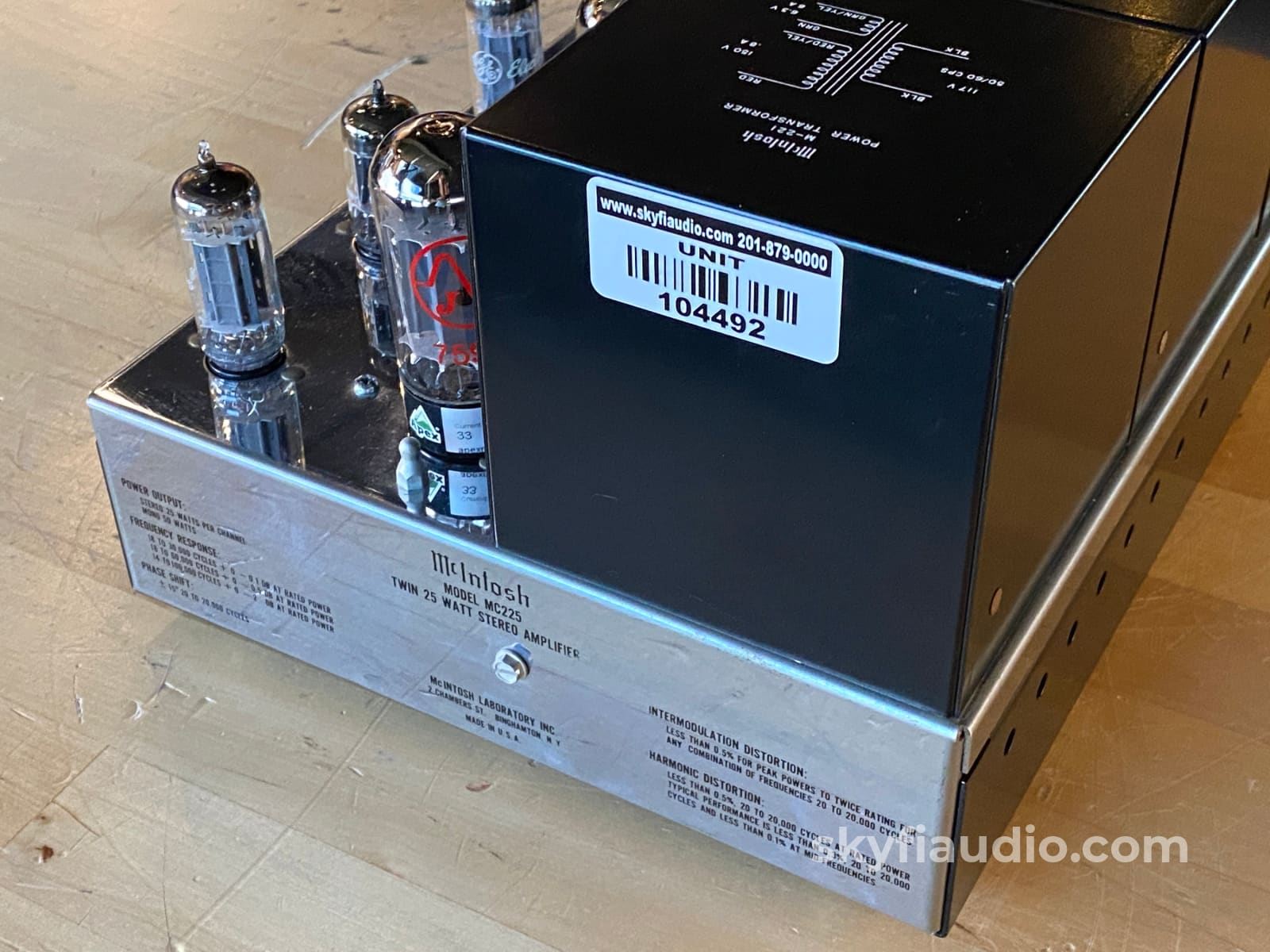 Mcintosh Mc225 Vintage Tube Amplifier From Abkco Music & Records - The Rolling Stones And More!