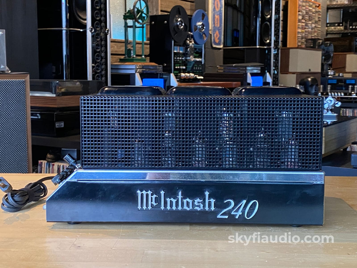 Mcintosh Mc240 Tube Amplifier - Electronically Restored Includes Cage