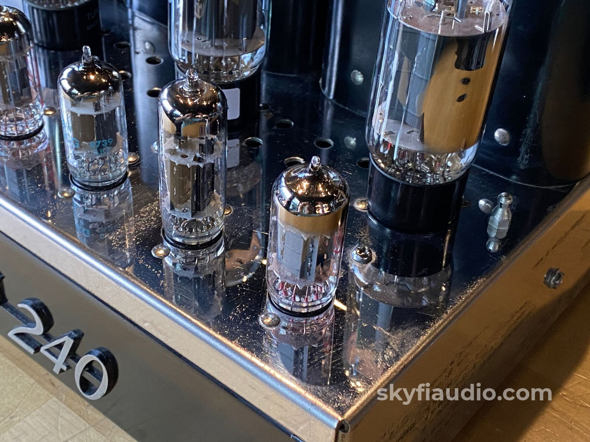 Mcintosh Mc240 Tube Amplifier - Electronically Restored Includes Cage