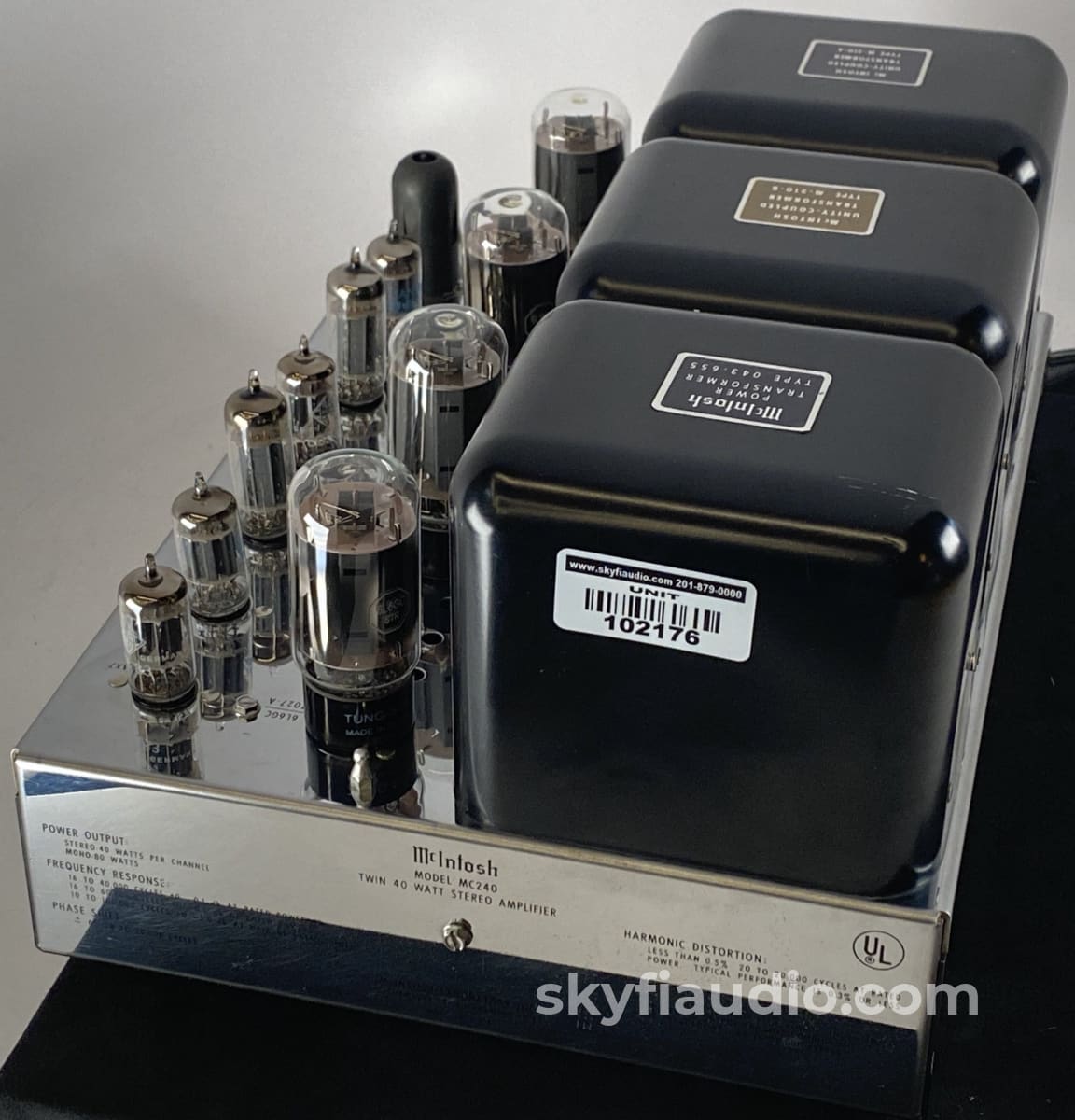 Mcintosh Mc240 Vintage Tube Amplifier For 220V (Euro Power Transformer) - Fully Restored