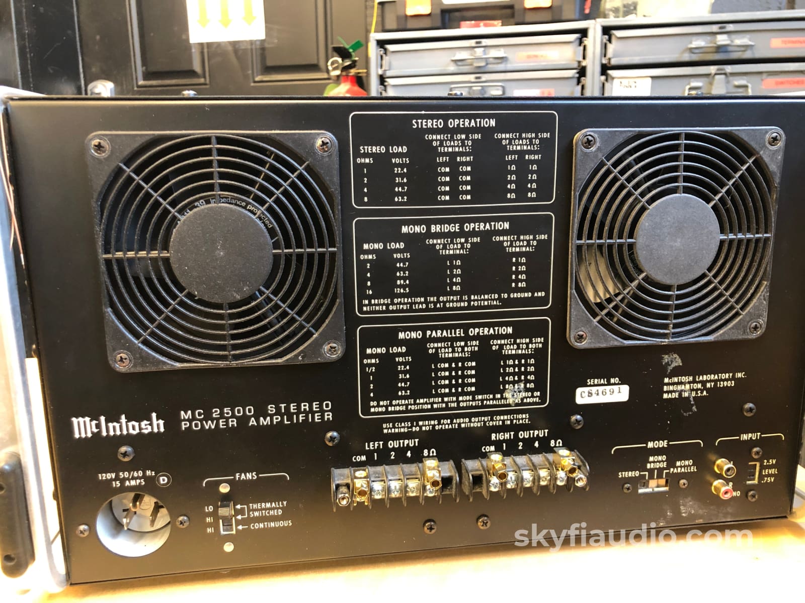 Mcintosh Mc2500 Solid State Amplifier - Collector Set Rare Black Finish