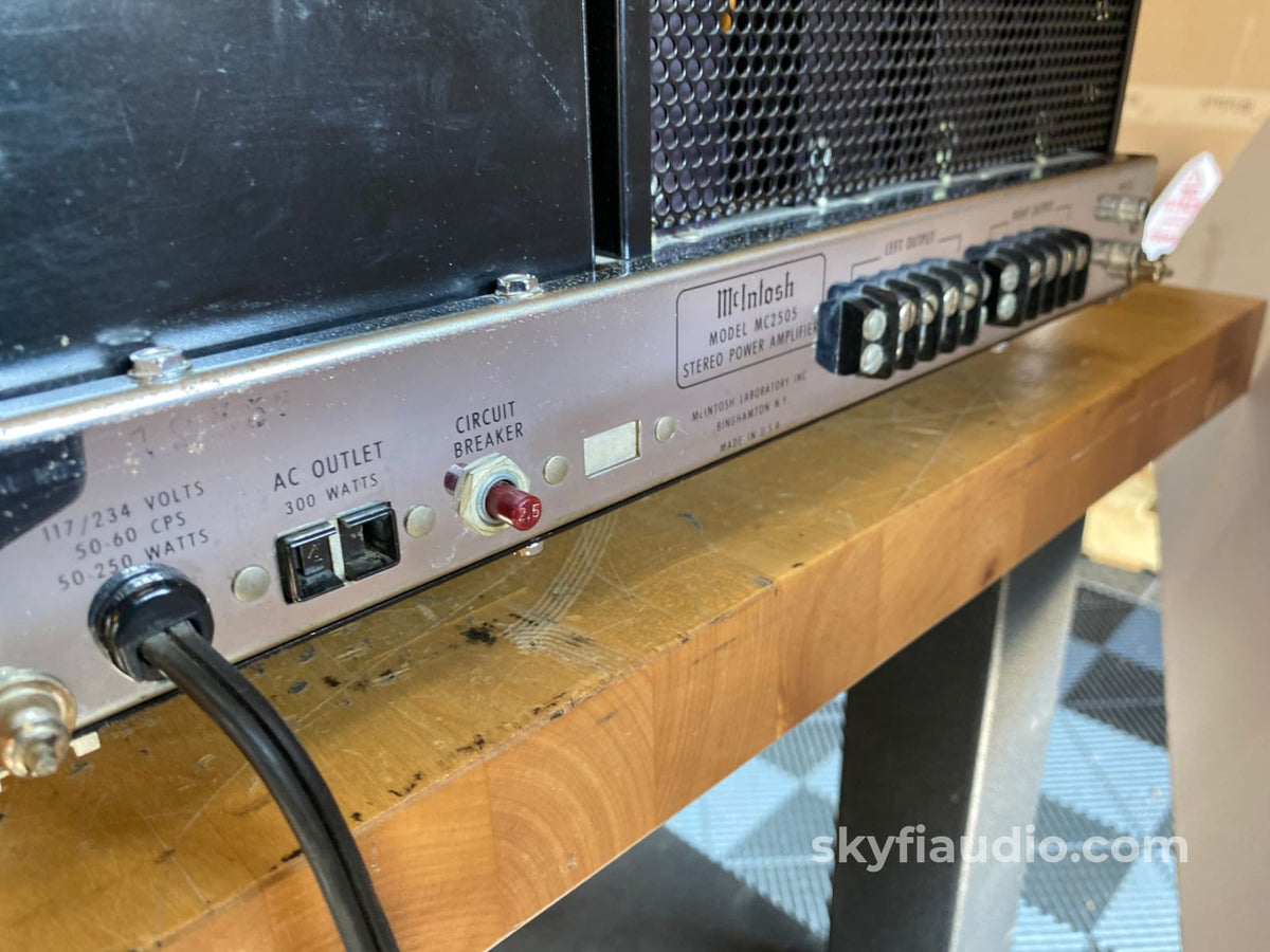 Mcintosh Mc2505 Vintage Amplifier - Serviced Recaueuhnjytoagny