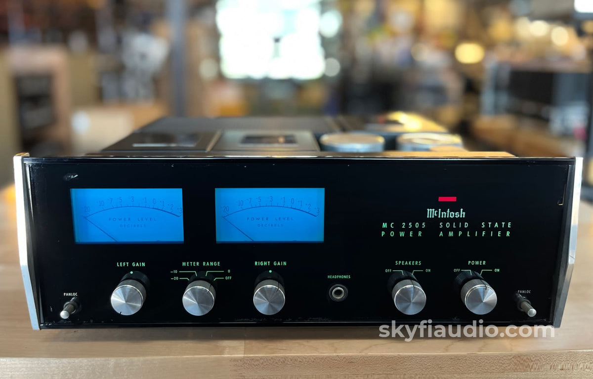 McIntosh MC2505 Vintage Solid State Amplifier - Serviced Late Serial - Amplifier