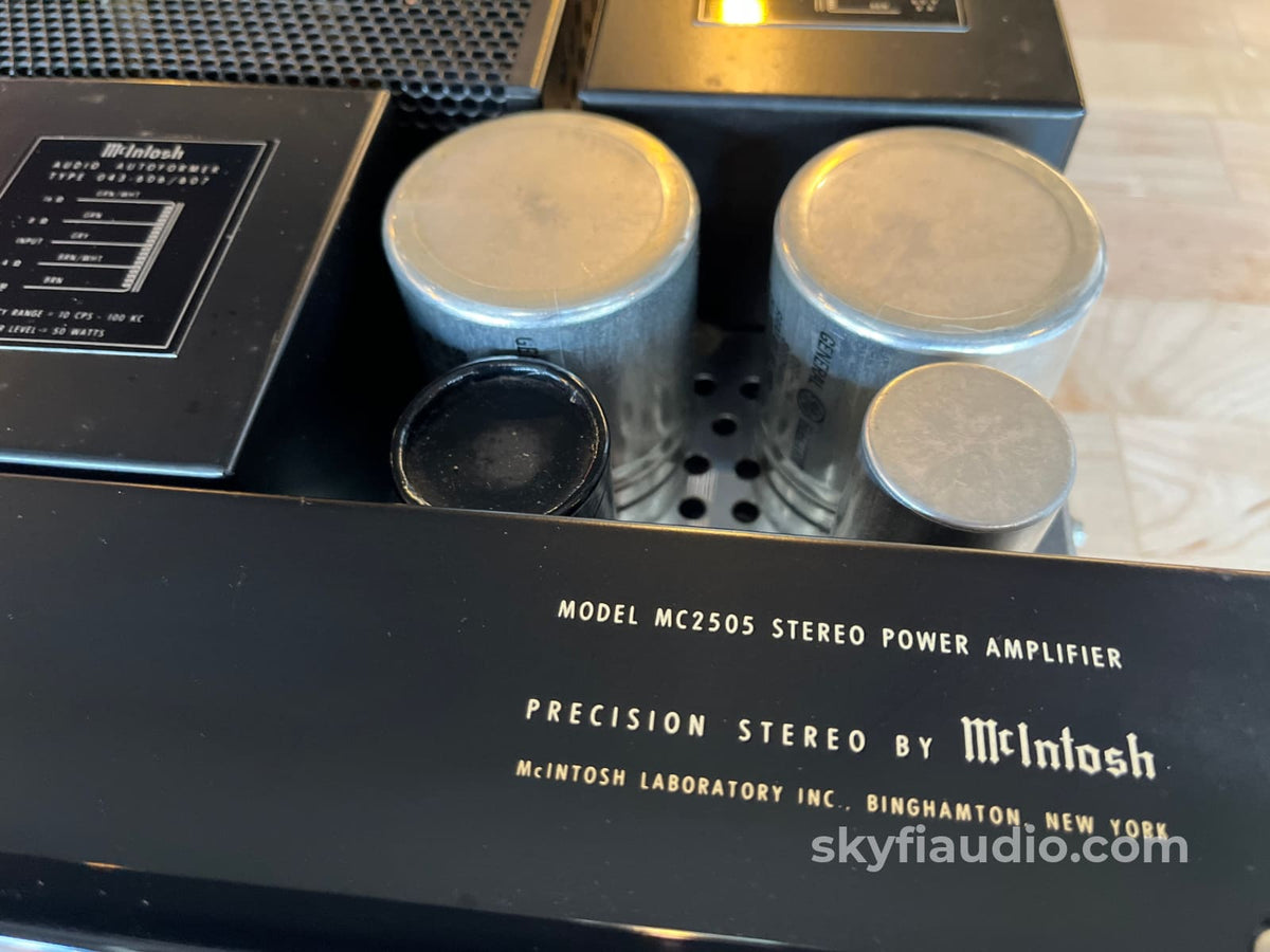 McIntosh MC2505 Vintage Solid State Amplifier - Serviced Late Serial - Amplifier