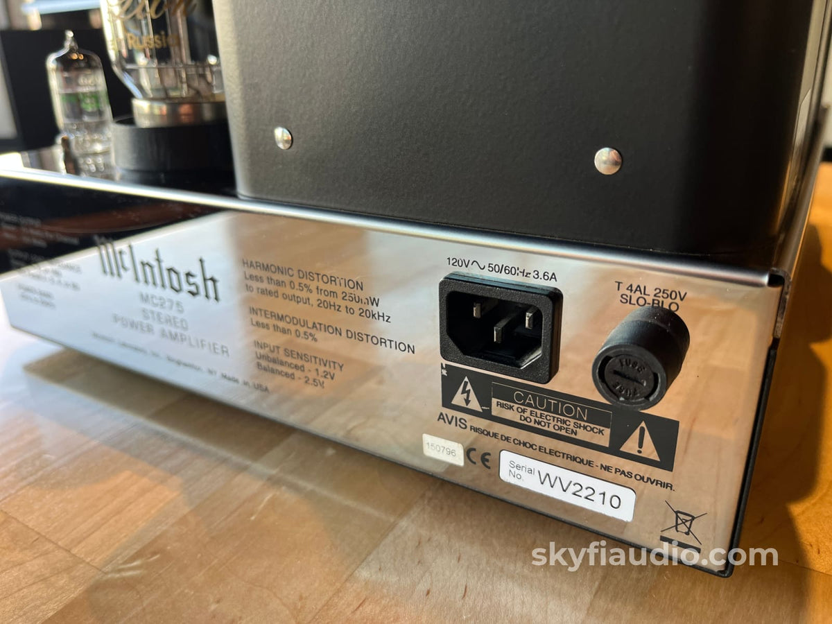 McIntosh MC275 MK V Tube Amplifier Amplifier