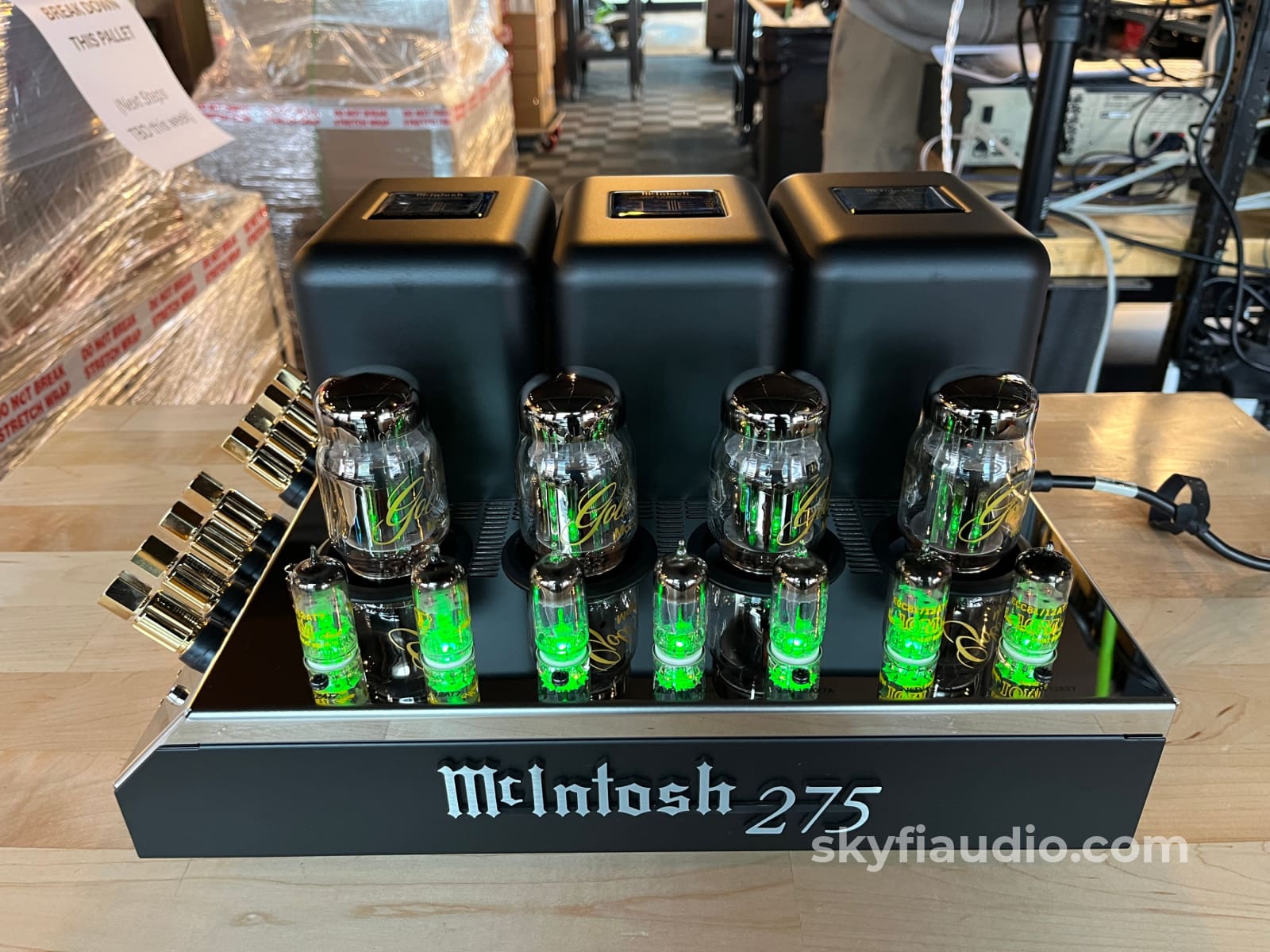 McIntosh MC275 Tube Amplifier - W/ Gold Lion KT88 Outputs and Vintage IEC & GE Driver Tubes - Pre-Loved Amplifier