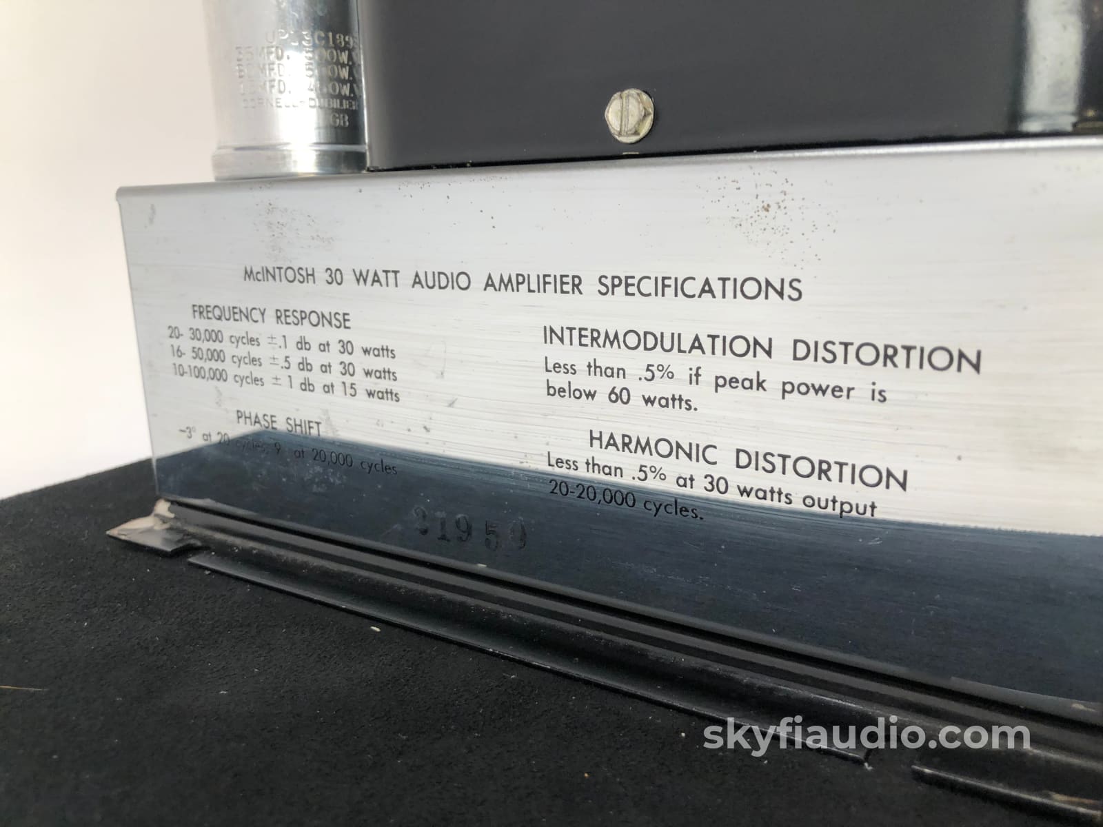 Mcintosh Mc30 Tube Monoblock Amplifier - Fully Restored