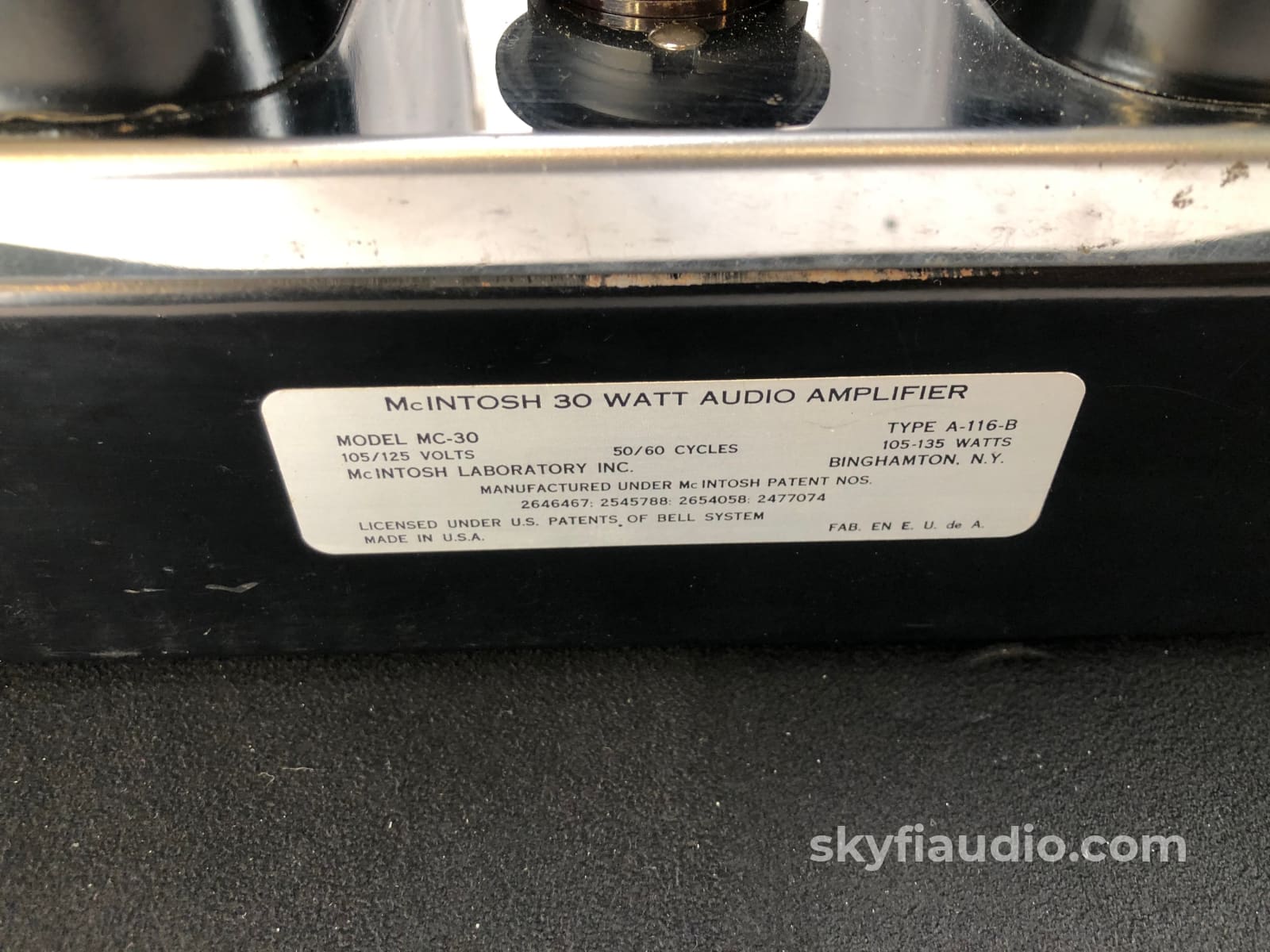 Mcintosh Mc30 Tube Monoblock Amplifier - Fully Restored