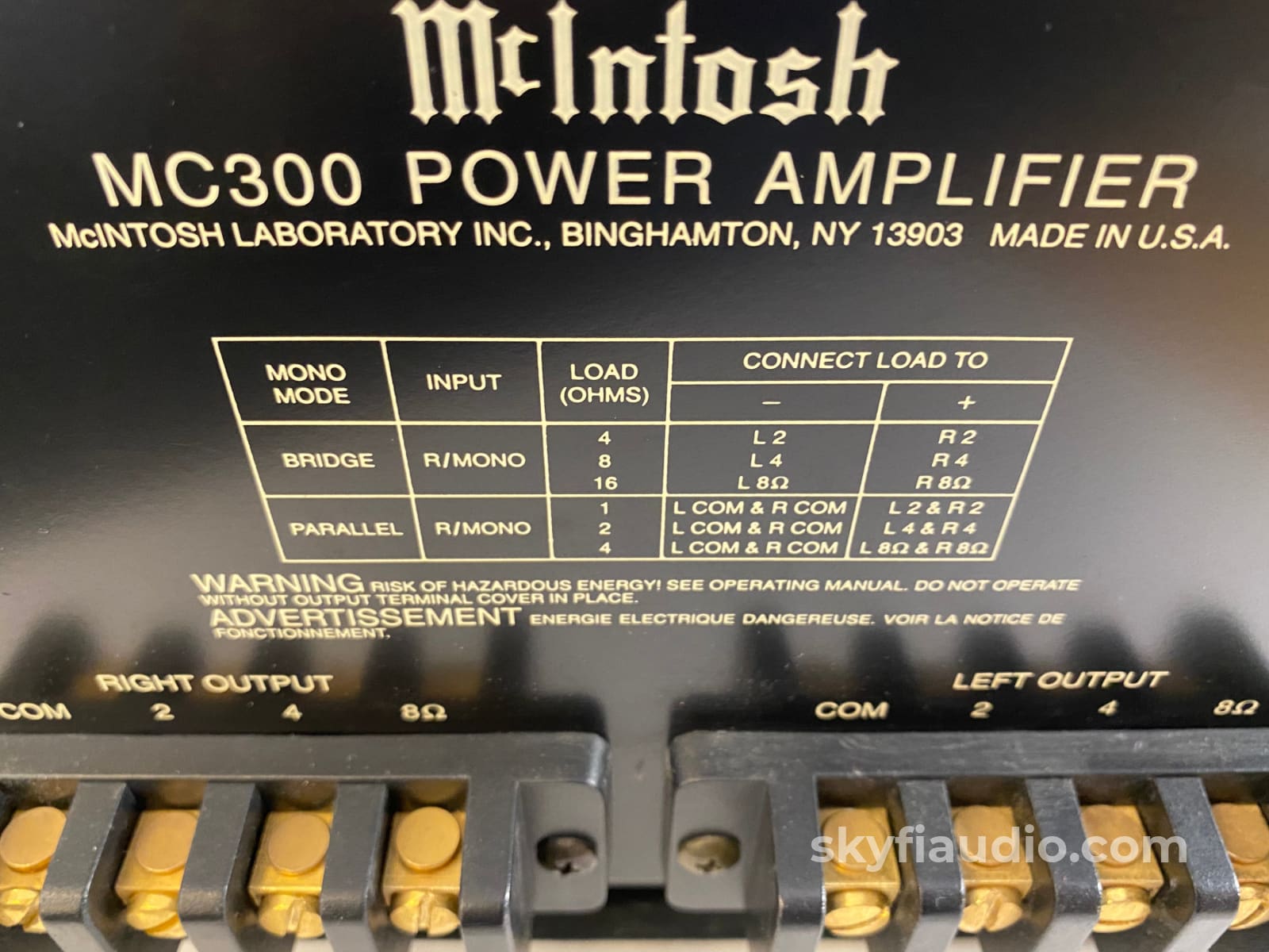 Mcintosh Mc300 Solid State Stereo Amplifier - 300W!