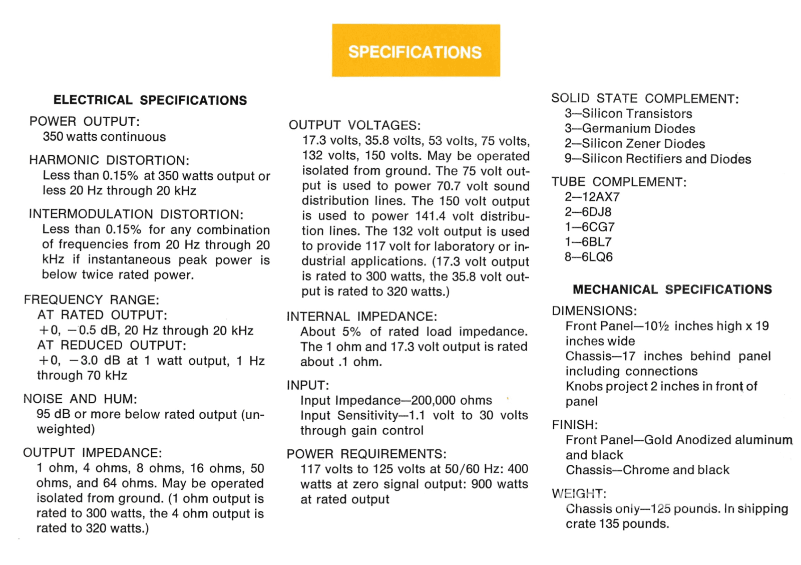Mcintosh Mc3500 Legendary Vintage Tube Mono Amplifiers - Unmolested Call For Restoration Options