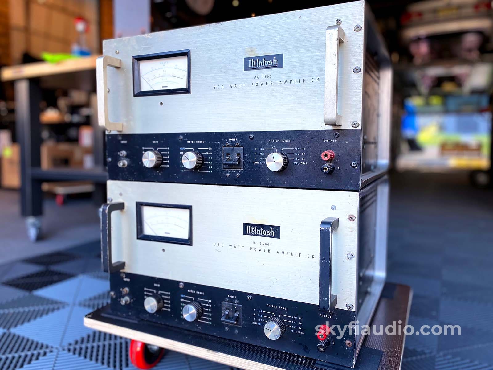 Mcintosh Mc3500 Legendary Vintage Tube Mono Amplifiers - Unmolested Call For Restoration Options