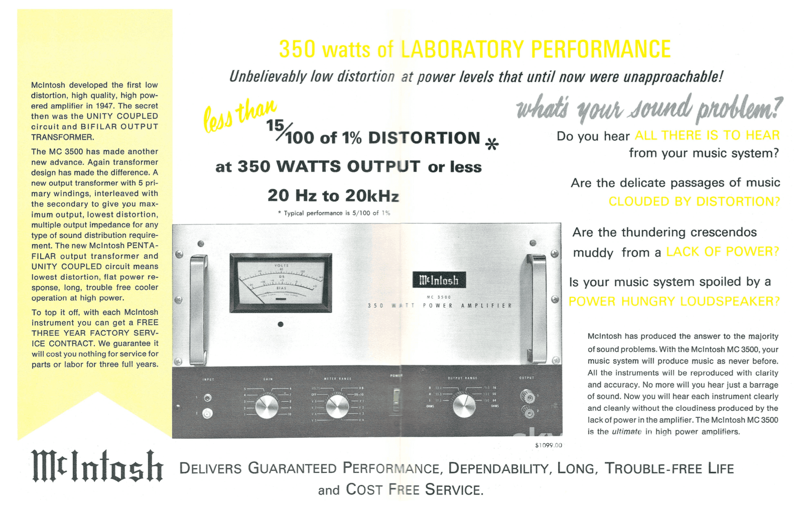 Mcintosh Mc3500 Legendary Vintage Tube Mono Amplifiers - Unmolested Call For Restoration Options