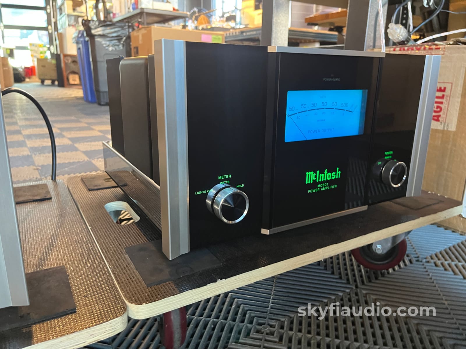 McIntosh MC501 Monoblock Amplifier Pair - Consecutive Serials Fiber Optic - Amplifier