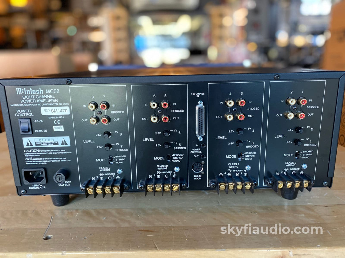 Mcintosh Mc58 Eight Channel Amplifier