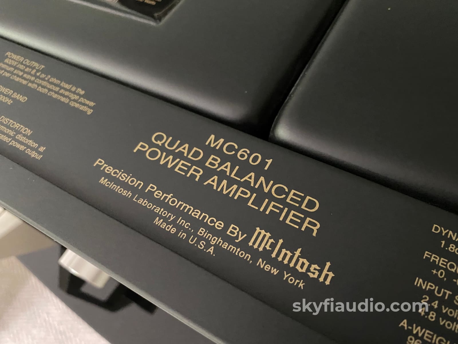 Mcintosh Mc601 Monoblock Amplifier Set - Like New And Boxed