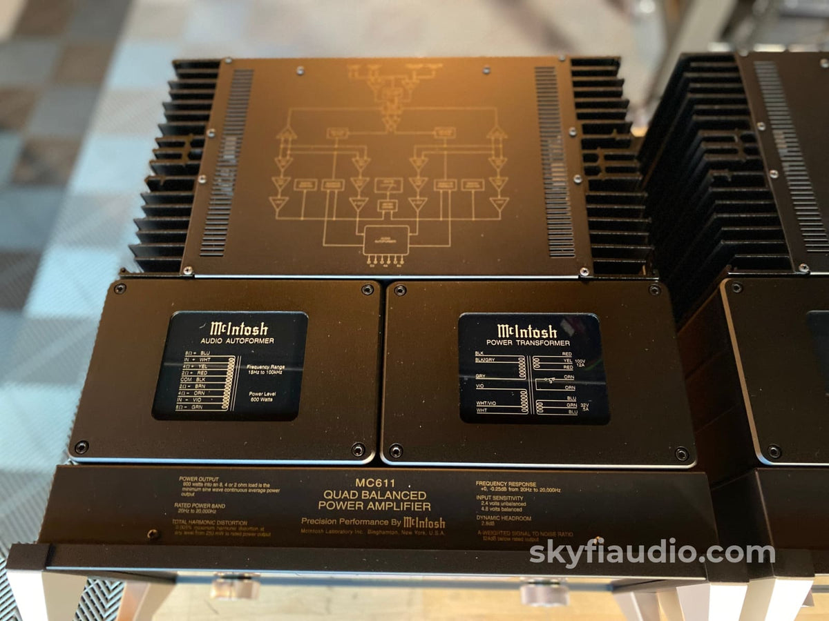 Mcintosh Mc-611 Quad Balanced Monoblock Amplifiers Lnib - In Store Only Amplifier