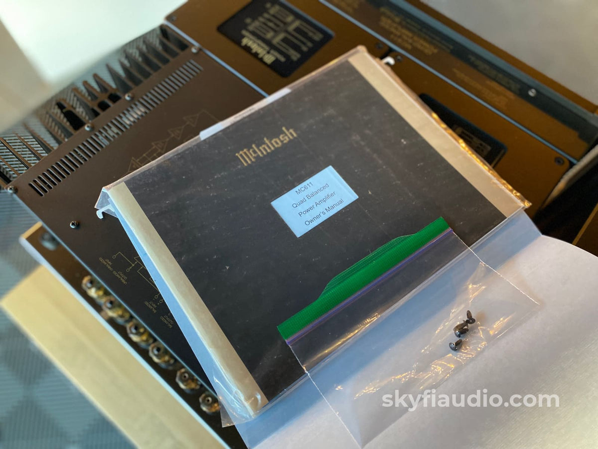 Mcintosh Mc-611 Quad Balanced Monoblock Amplifiers Lnib - In Store Only Amplifier