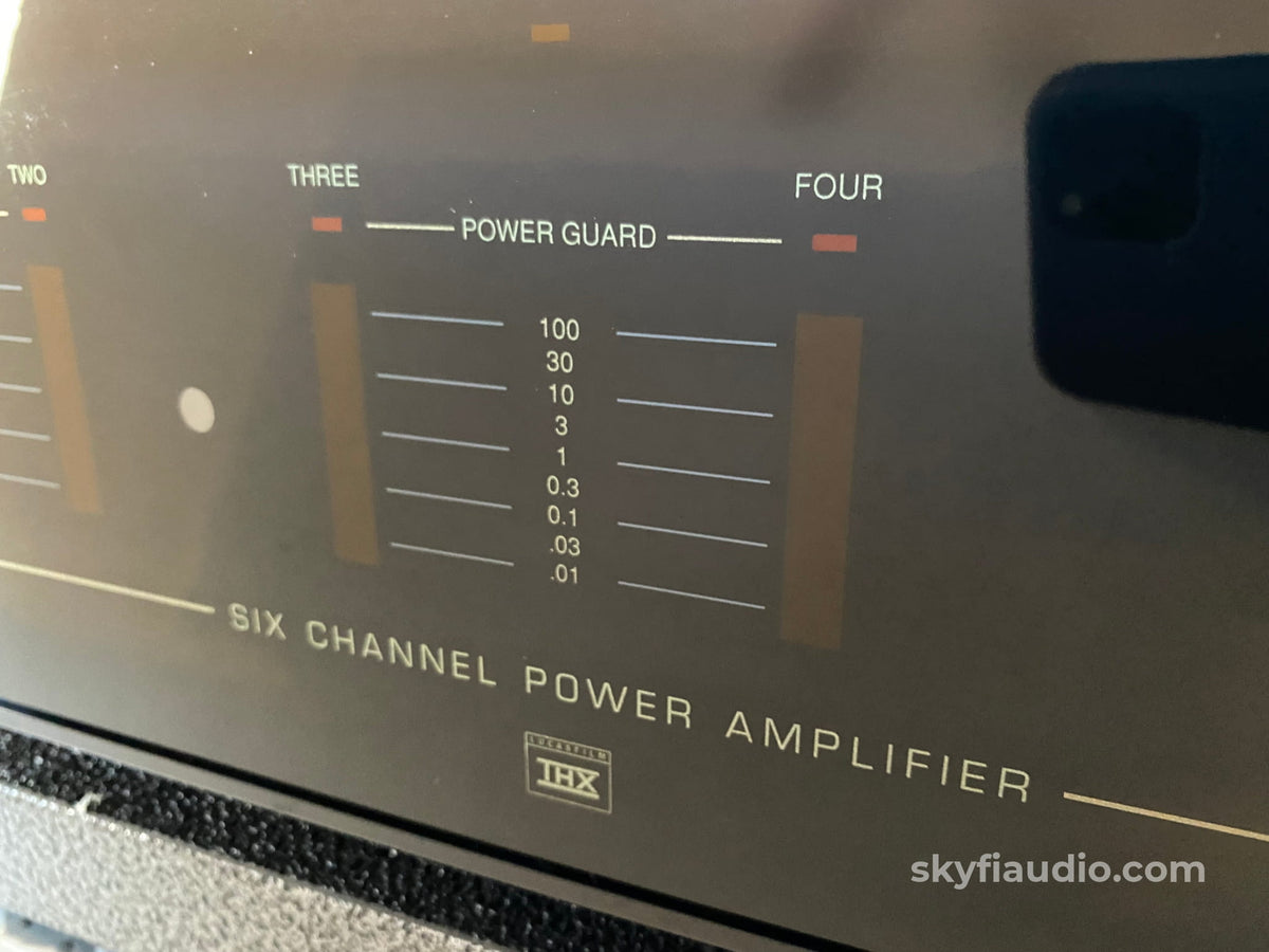 Mcintosh Mc7106 6 Channel Solid State Amp W/Led Vu Meters Lucasfilm Thx Rated Amplifier