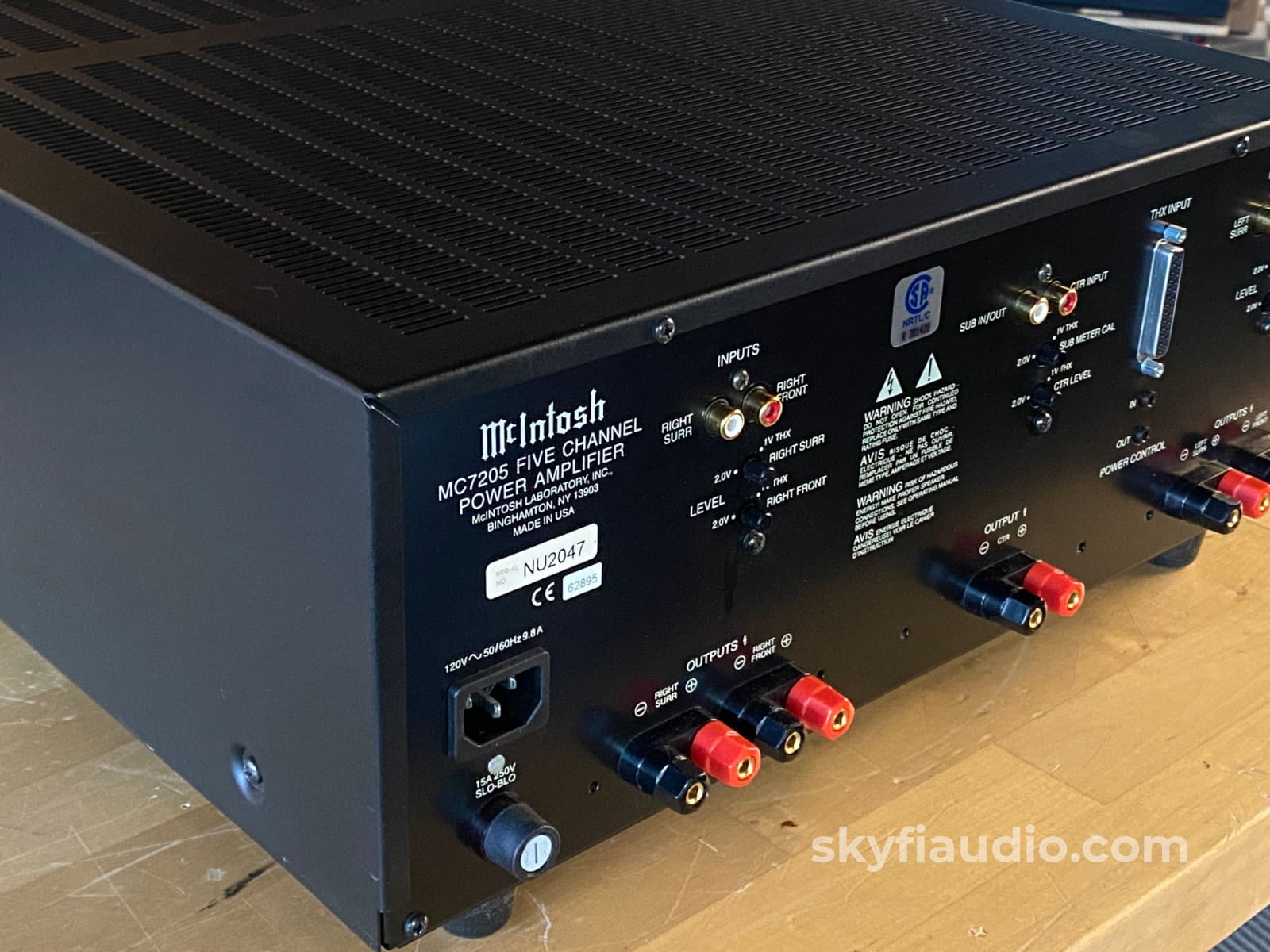 Mcintosh Mc7205 - 5 Channel Thx Certified Home Theater Amplifier