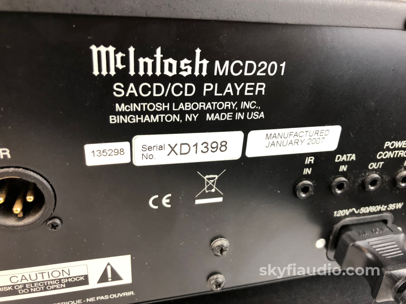 Mcintosh Mcd-201 Cd And Sacd Player + Digital