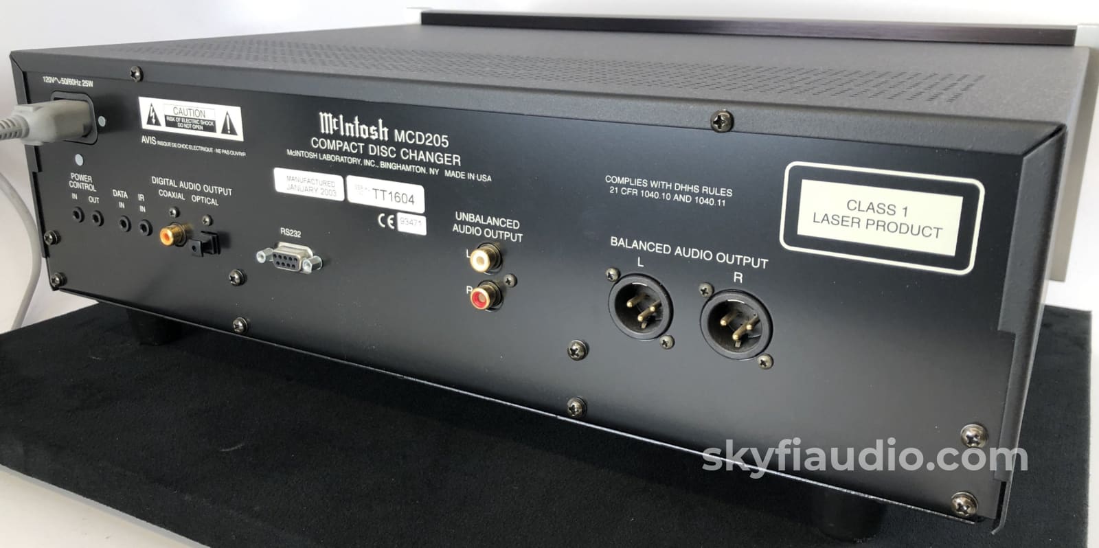 Mcintosh Mcd205 Five Disc Cd Changer + Digital
