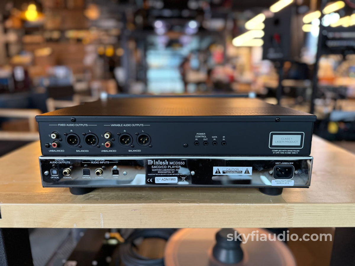 Mcintosh Mcd550 Sacd/Cd Player And D/A Processor - Complete Set Cd + Digital
