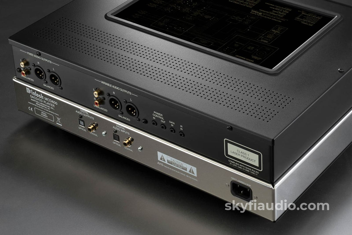 Mcintosh Mcd600 Sacd/Cd Player And Quad Balanced Dac Cd + Digital