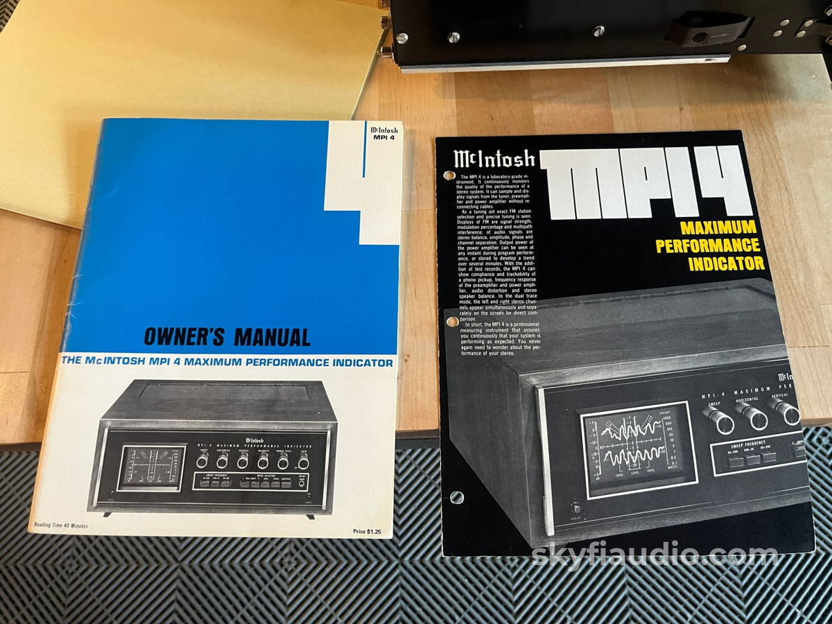 McIntosh MPI-4 Maximum Performance Indicator - Serviced Accessory