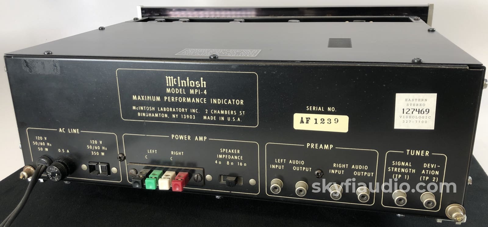 Mcintosh Mpi-4 Tuner Maximum Performance Indicator