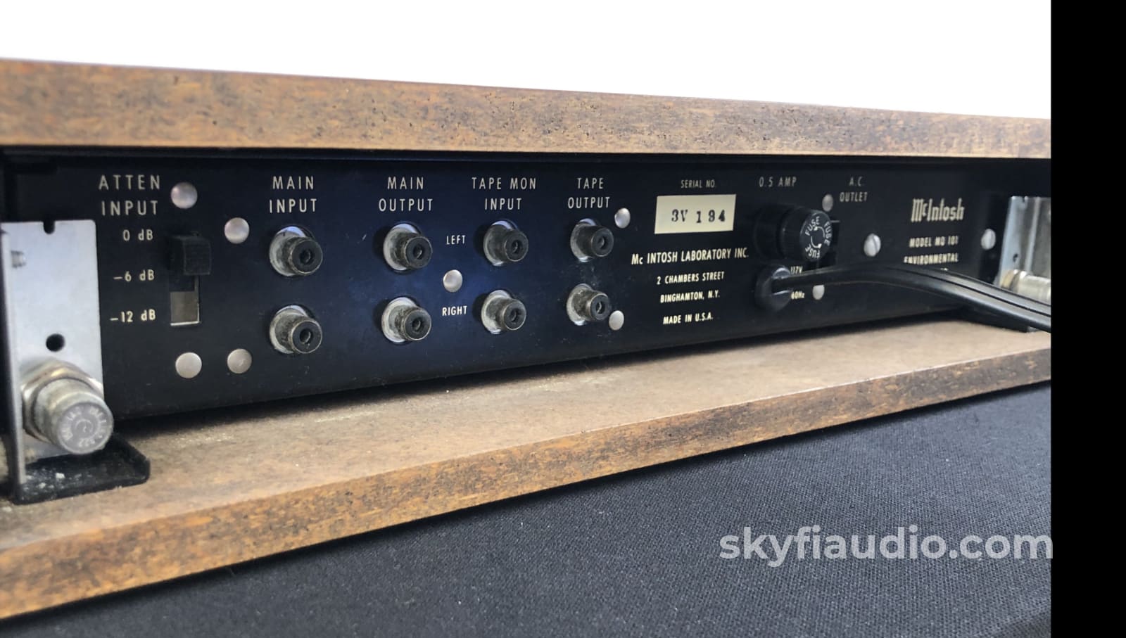 Mcintosh Mq-101 Environmental Equalizer In Wood Case