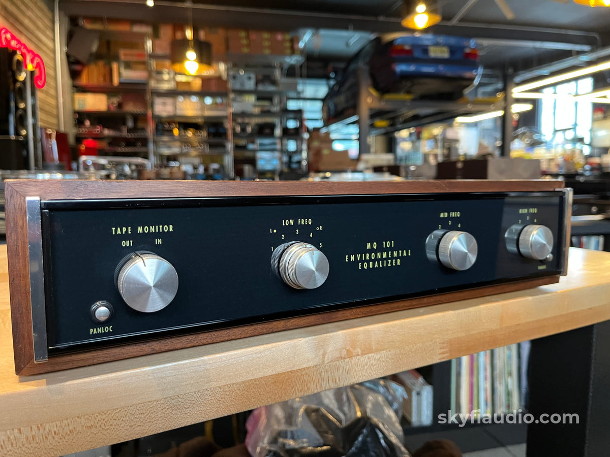 McIntosh MQ101 Vintage 3 Band Equalizer - W/ Wood Case + New Faceplate Accessory