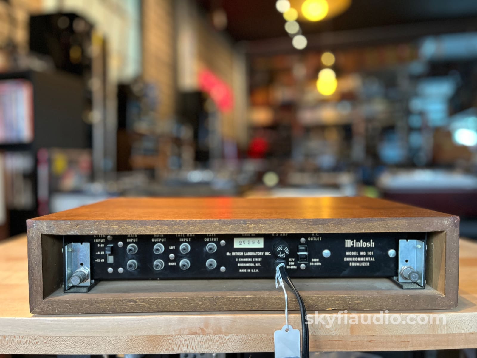 McIntosh MQ101 Vintage 3 Band Equalizer - W/ Wood Case + New Faceplate Accessory