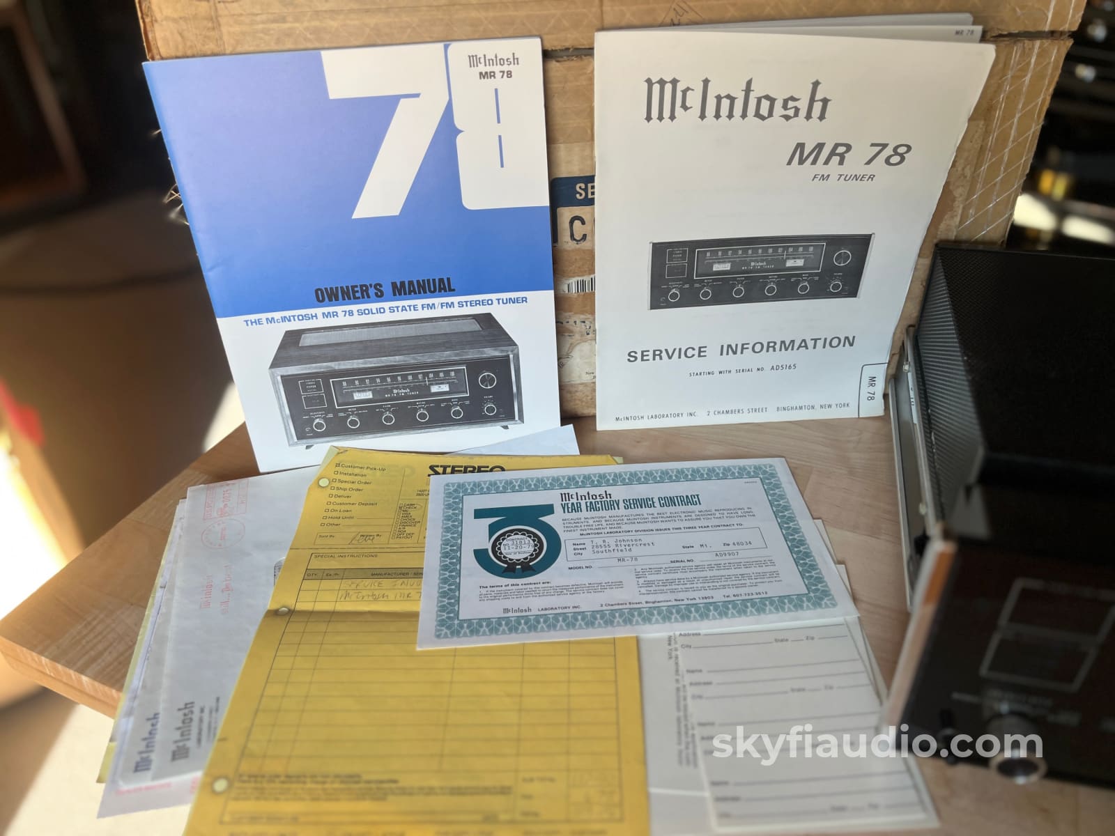 McIntosh MR78 Analog Tuner - The Best From McIntosh - Richard Modafferi Modified - Collector Set Tuner