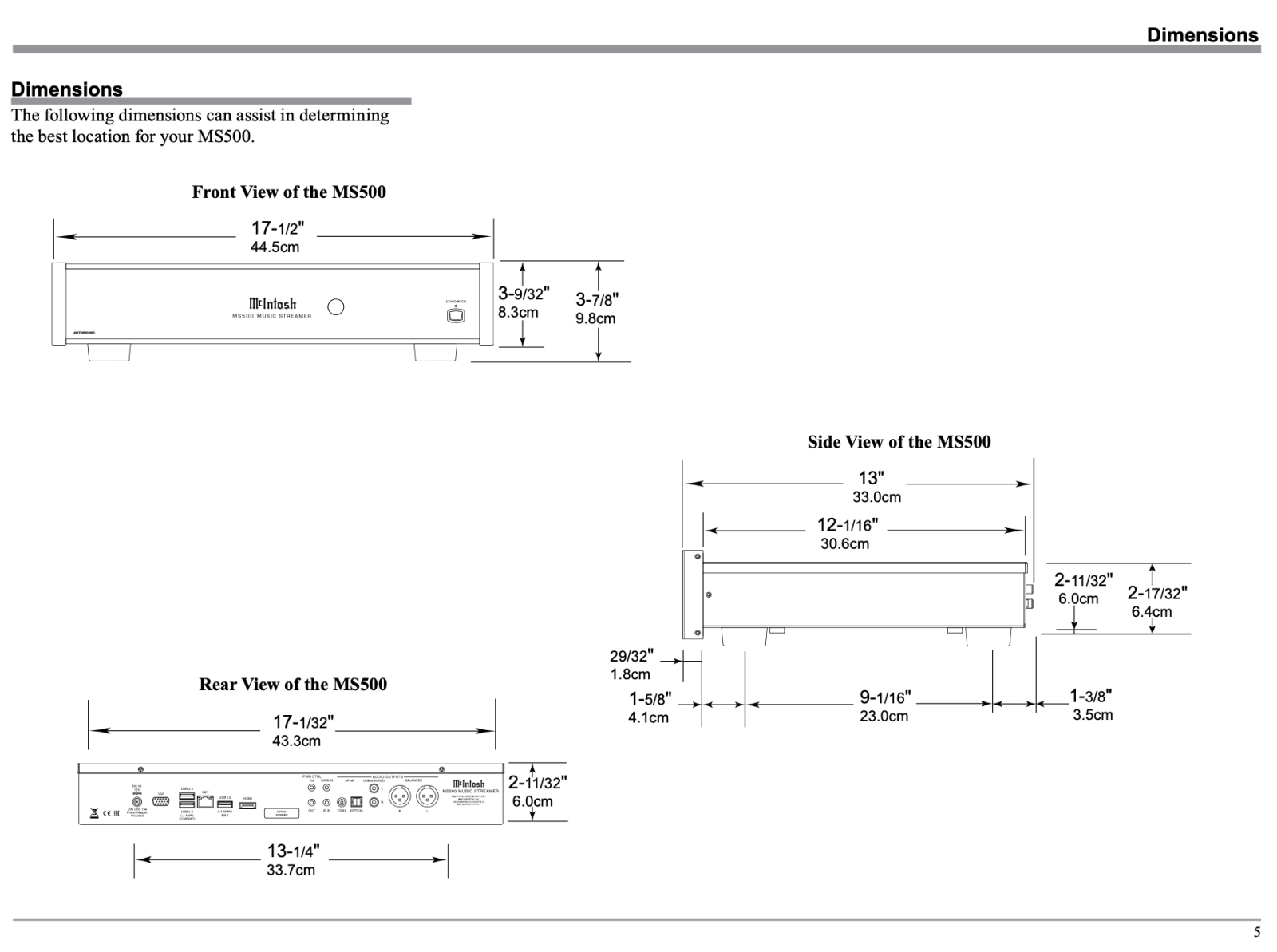 Mcintosh Ms500 Media Streamer & Server - In Store Only Cd + Digital